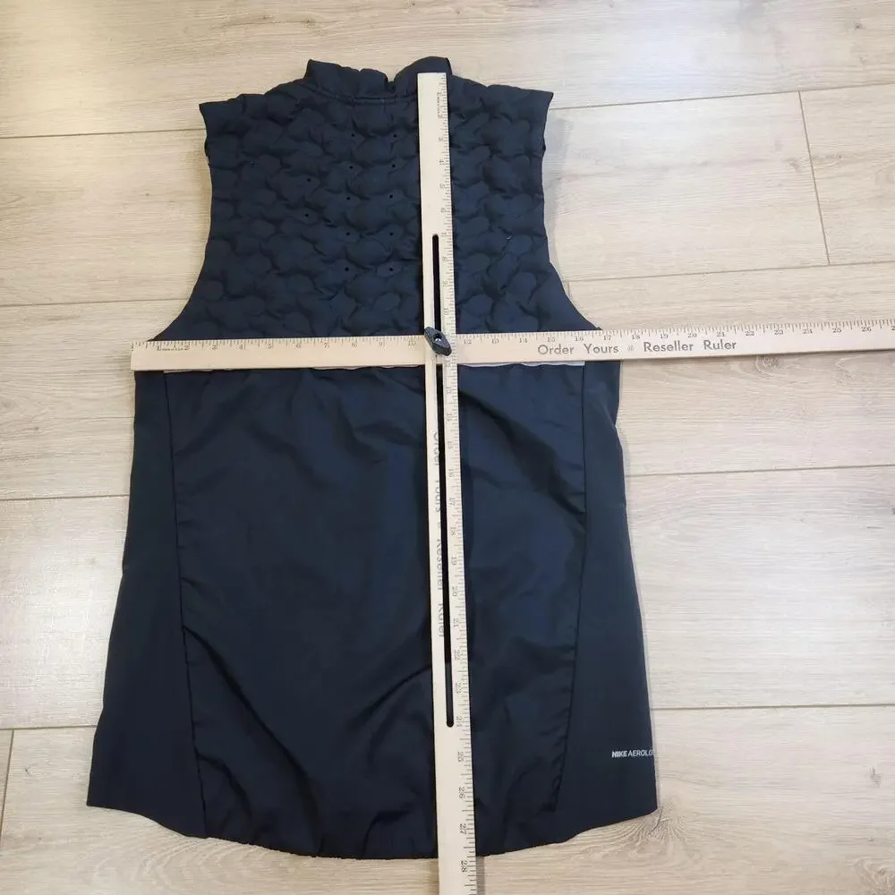 Nike AeroLoft Running Vest Mens Small Black Insulated Reflective BV4862-010
